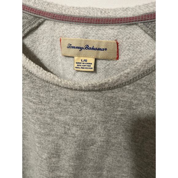 Women's Tommy Bahama Gray Tunic Sweatshirt, Size Large, ##1138-L - Picture 2 of 4